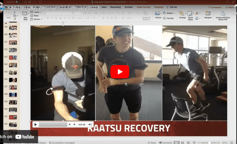 People in KAATSU recovery